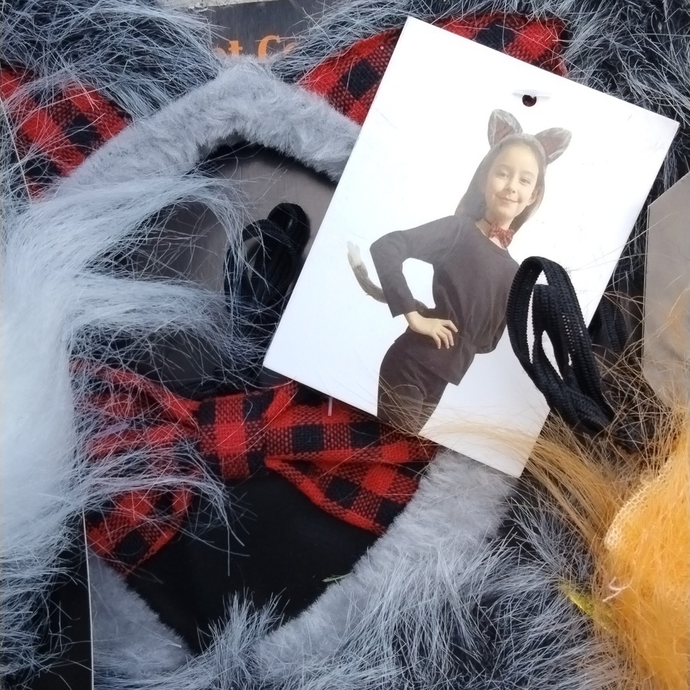 Deluxe Instant Costume Set of 4, cat or fox, set of 4. Costume Party